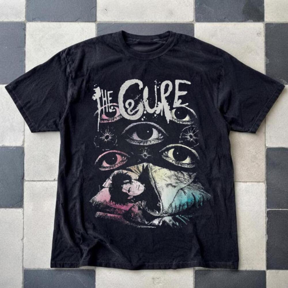 The Cure Robert Smith Lullaby Eyes Gothic Graphic T-Shirt
